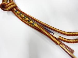 未使用品　正絹　手組帯締め